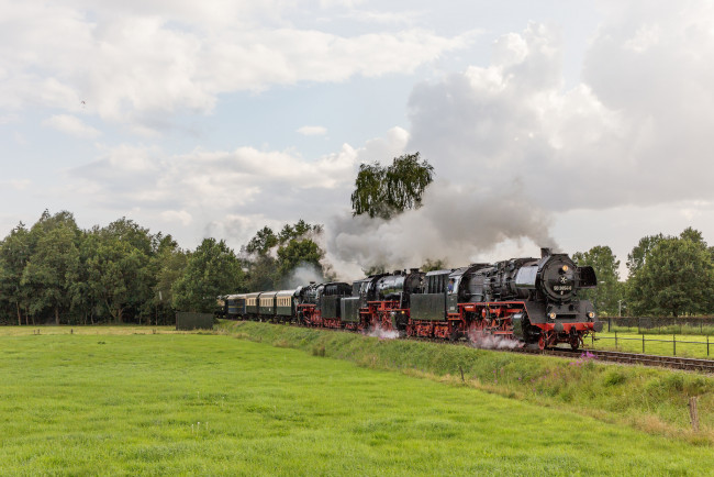 Обои картинки фото техника, паровозы, состав, локомотив