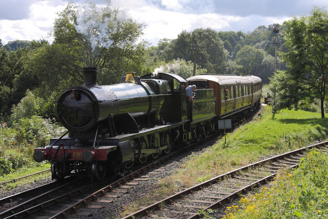 Обои картинки фото техника, паровозы, состав, локомотив