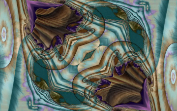 Картинка 3д+графика фракталы+ fractal орнамент разводы