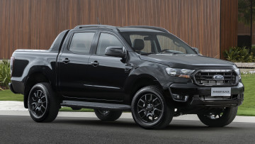 обоя ford ranger black double cab , br,  2021, автомобили, ford, ranger, black, double, cab, 2021