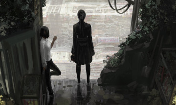 Картинка guweiz рисованное девушка