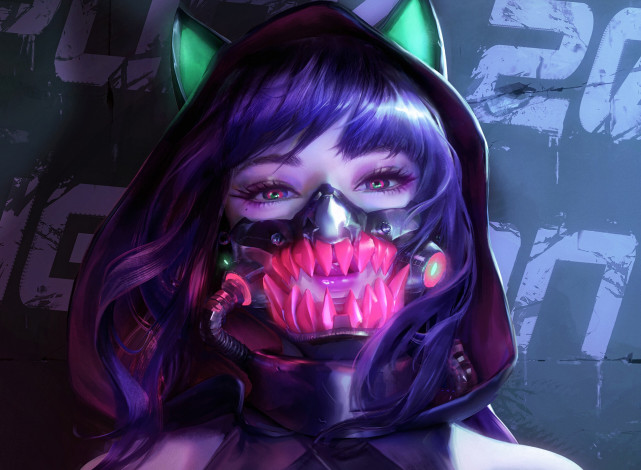 Обои картинки фото фэнтези, девушки, маска