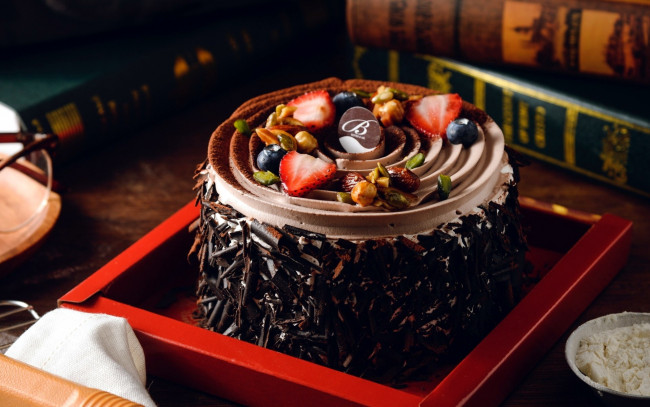 Обои картинки фото еда, торты, торт, ягоды