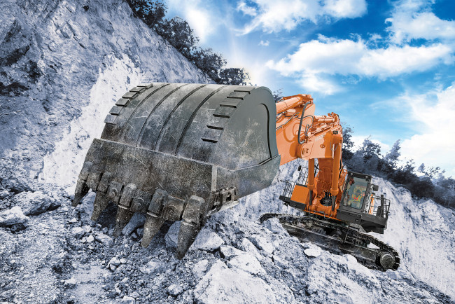 Обои картинки фото техника, экскаваторы, hitachi