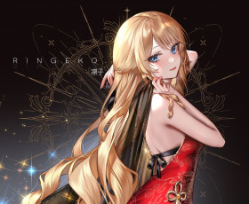 Картинка аниме genshin+impact девушка взгляд