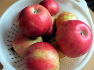 Картинка еда яблоки макро