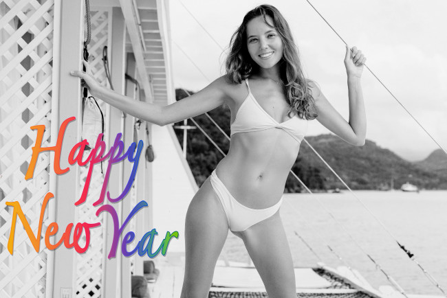 Обои картинки фото девушки, katya clover , катя скаредина, монохром, надпись