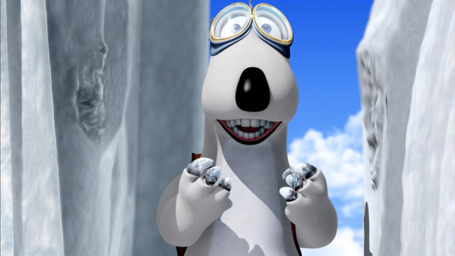 Обои картинки фото бернард, мультфильмы, bernard, медведь, мишка, медвежонок, скалолаз