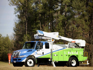 Картинка hybrid bucket truck автомобили international