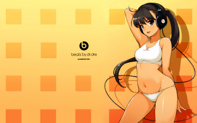 Обои картинки фото аниме, headphones, instrumental