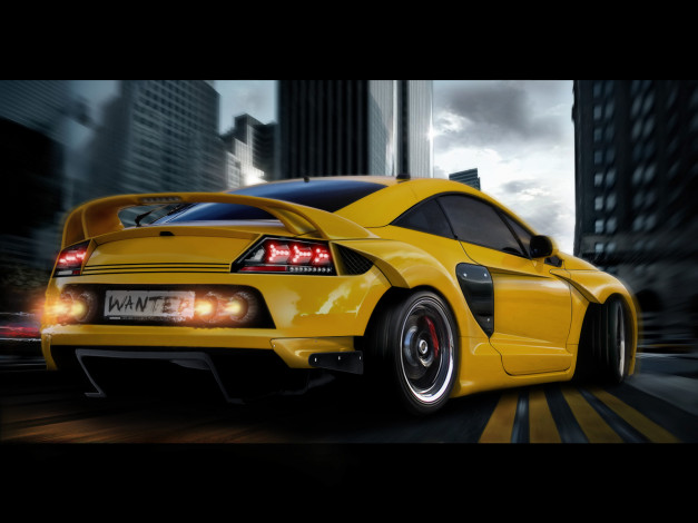 Обои картинки фото автомобили, виртуальный, тюнинг, street