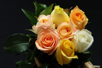 Картинка цветы розы букет