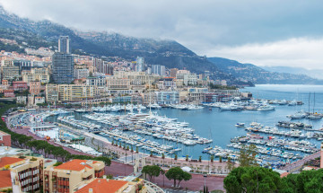 Картинка monte carlo monaco города монте карло монако яхты дома море