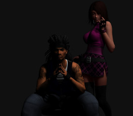 Картинка 3д+графика people+ люди мужчина девушка