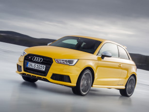 Картинка автомобили audi s1 желтый 2014