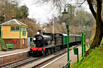 Картинка техника паровозы поезд паровоз рельсы дорога железная