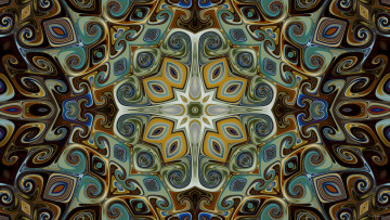 Картинка 3д+графика fractal+ фракталы фон цвета узор