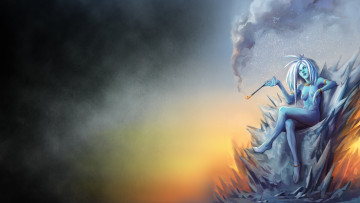 Картинка девушка+на+троне фэнтези девушки девушка трон