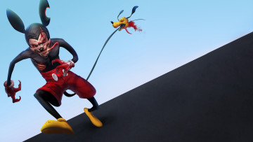 Картинка микки+маус фэнтези нежить микки маус зомби zombie mickey mouse