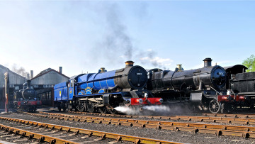 обоя техника, паровозы, дорога, железная, рельсы, паровоз