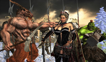 Картинка 3д+графика fantasy+ фантазия существа амазонка