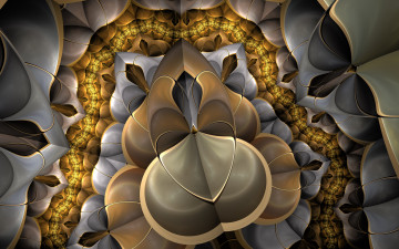 Картинка 3д+графика fractal+ фракталы фон цвета узор