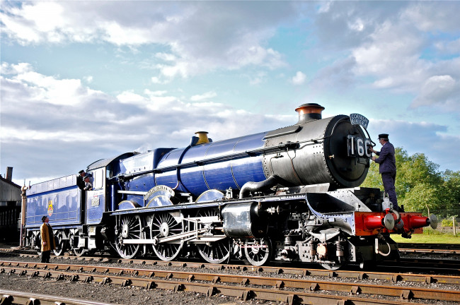 Обои картинки фото техника, паровозы, рельсы, поезд, паровоз, дорога, железная