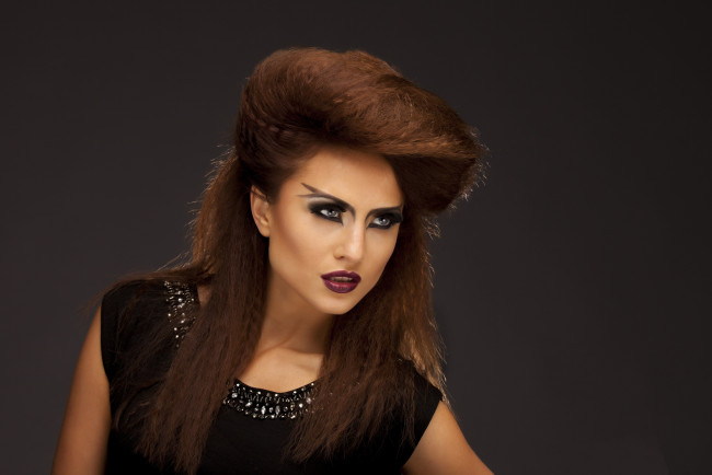 Обои картинки фото девушки, -unsort , брюнетки,  шатенки, лицо, взгляд