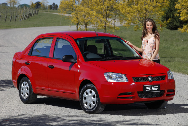 Обои картинки фото proton s-16, автомобили, авто с девушками, s16, proton