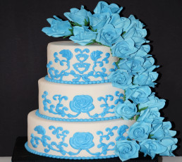 обоя еда, торты, торт, украшение, розы