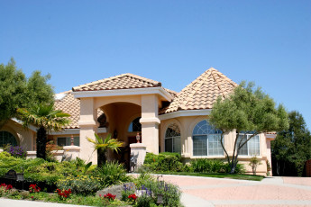 Картинка города -+здания +дома дом особняк дизайн ландшафт кусты