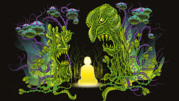 Картинка рисованное -+другое растения медитация