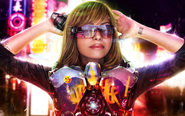 Обои картинки фото девушки, -unsort , креатив, очки