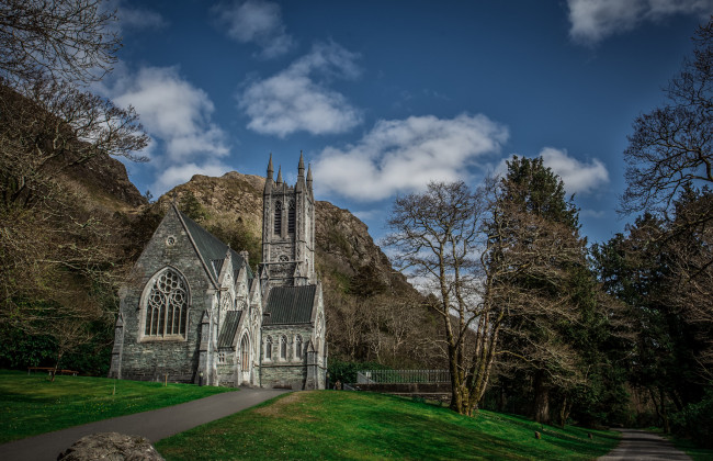 Обои картинки фото kylemoor abby church, города, - католические соборы,  костелы,  аббатства, монастырь, ирландия