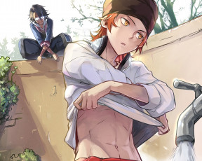 Картинка аниме k+project fushimi saruhiko yata misaki rinkai