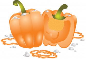 Картинка векторная+графика еда+ food перец