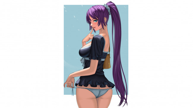 Обои картинки фото аниме, bakemonogatari, девушка, фон, взгляд