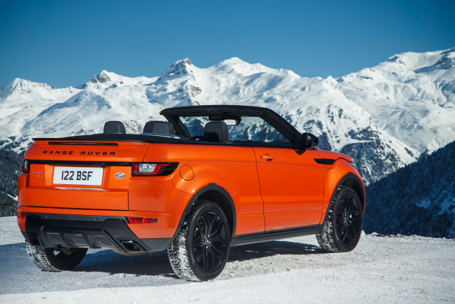 Обои картинки фото автомобили, range rover, range, rover, 2016г, convertible, evoque