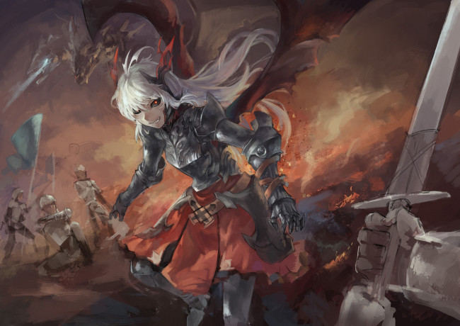 Обои картинки фото аниме, ангелы,  демоны, демон, avamone