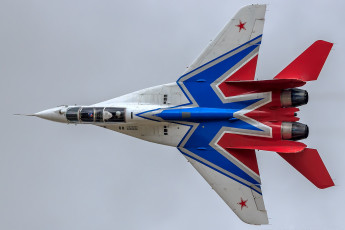 Картинка mig-29ub +swifts авиация боевые+самолёты истребитель окб+микояна+и+гуревича