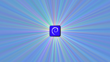 Картинка компьютеры debian логотип фон