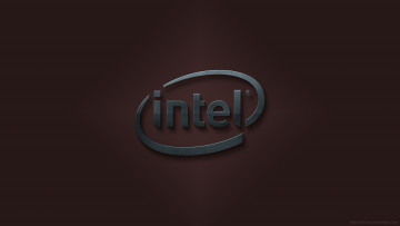 Картинка компьютеры intel фон логотип
