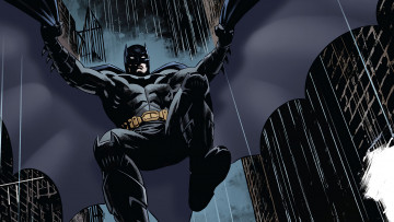 Картинка рисованное комиксы batman