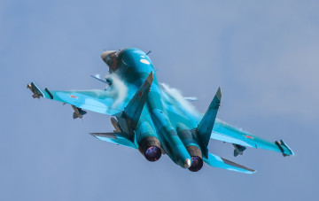 Картинка su-34 авиация боевые+самолёты бомбардировщик