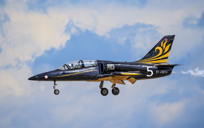 Обои картинки фото l-39, авиация, боевые самолёты, истребитель