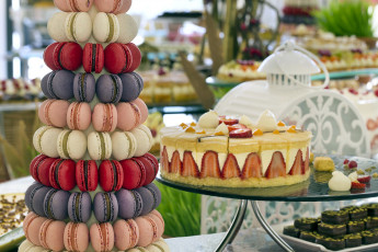 Картинка еда макаруны лакомство