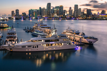 Картинка miami+yacht+show корабли Яхты суперяхта