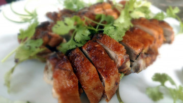 Картинка еда мясные+блюда ломтики свинина