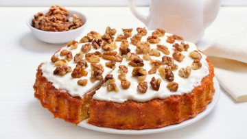 Картинка еда пироги глазурь пирог орехи