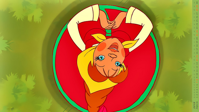 Обои картинки фото календари, кино,  мультфильмы, танец, девушка, взгляд